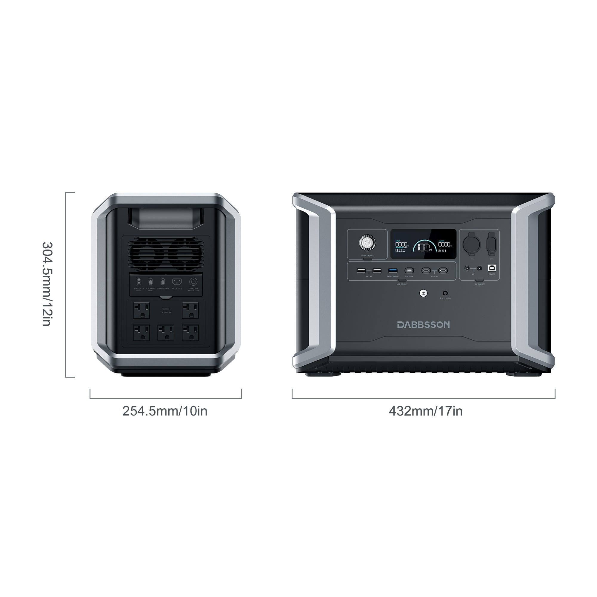 Dabbsson DBS2300 + DBS3000B Expandable Battery - 5330Wh | 2200W