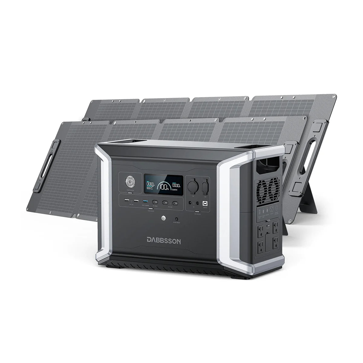 Central eléctrica de respaldo para el hogar con panel solar portátil de 200 W | 2330Wh