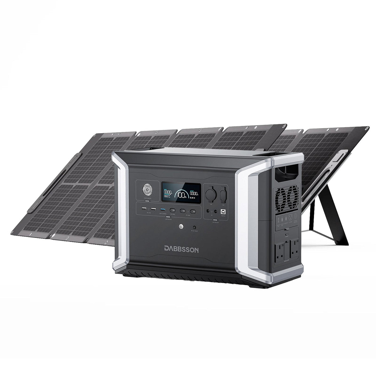 Central eléctrica de respaldo para el hogar con panel solar portátil de 200 W | 2330Wh
